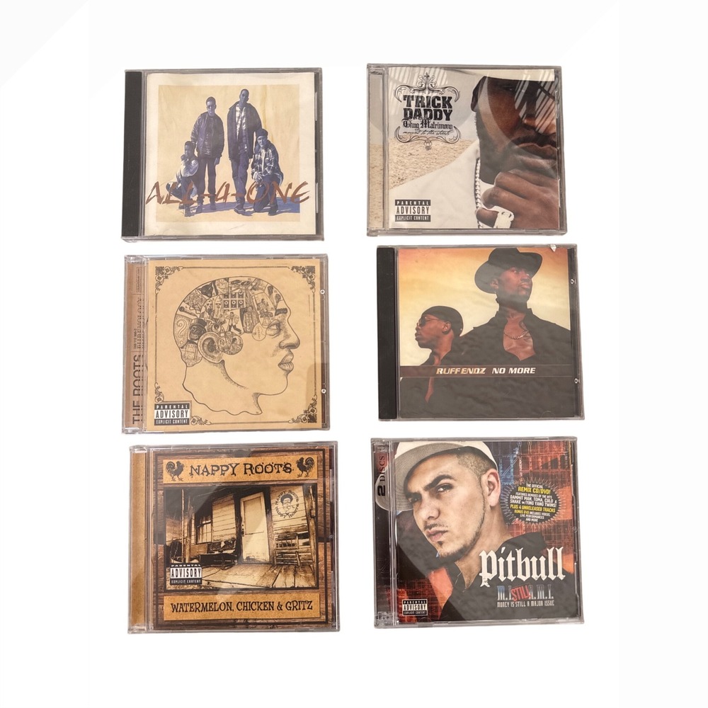 Hip Hop R&B CD Lot The Roots Pitbull Nappy Roots Trick Daddy All-4-One Ruff Endz